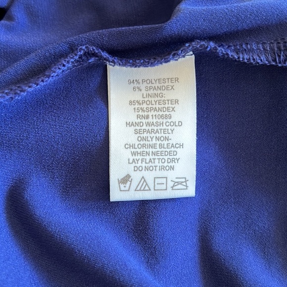 Women With Control Purple/Royal Blue Maxi Dress Size Small S NWT - Picture 11 of 11